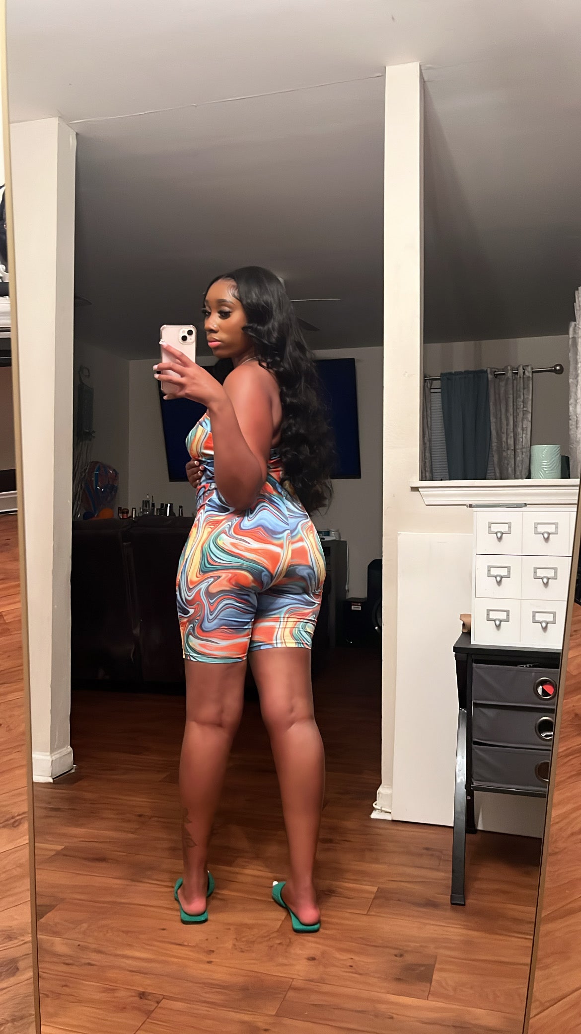 Color Blocking One Piece