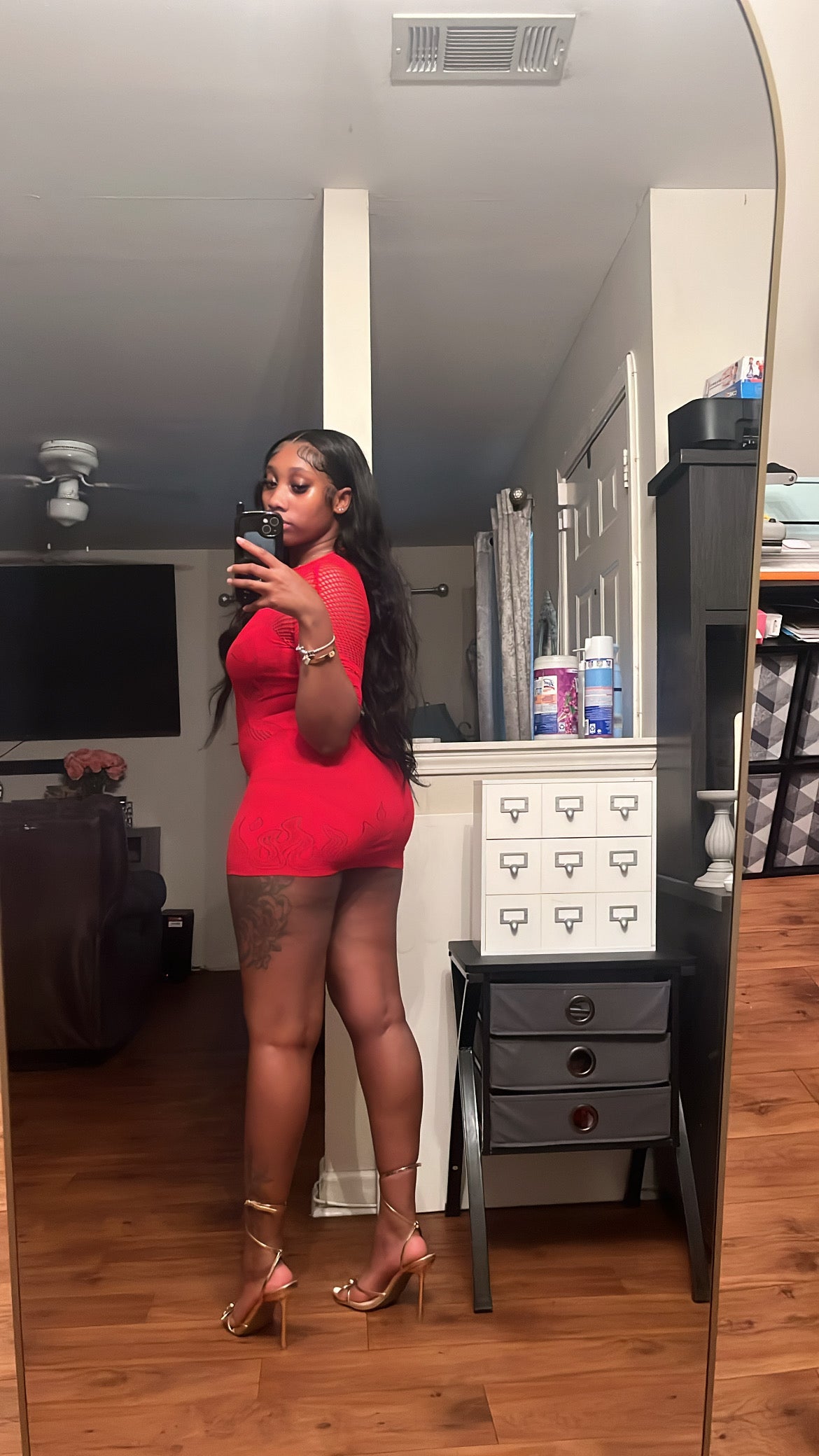 Fire Red Dress